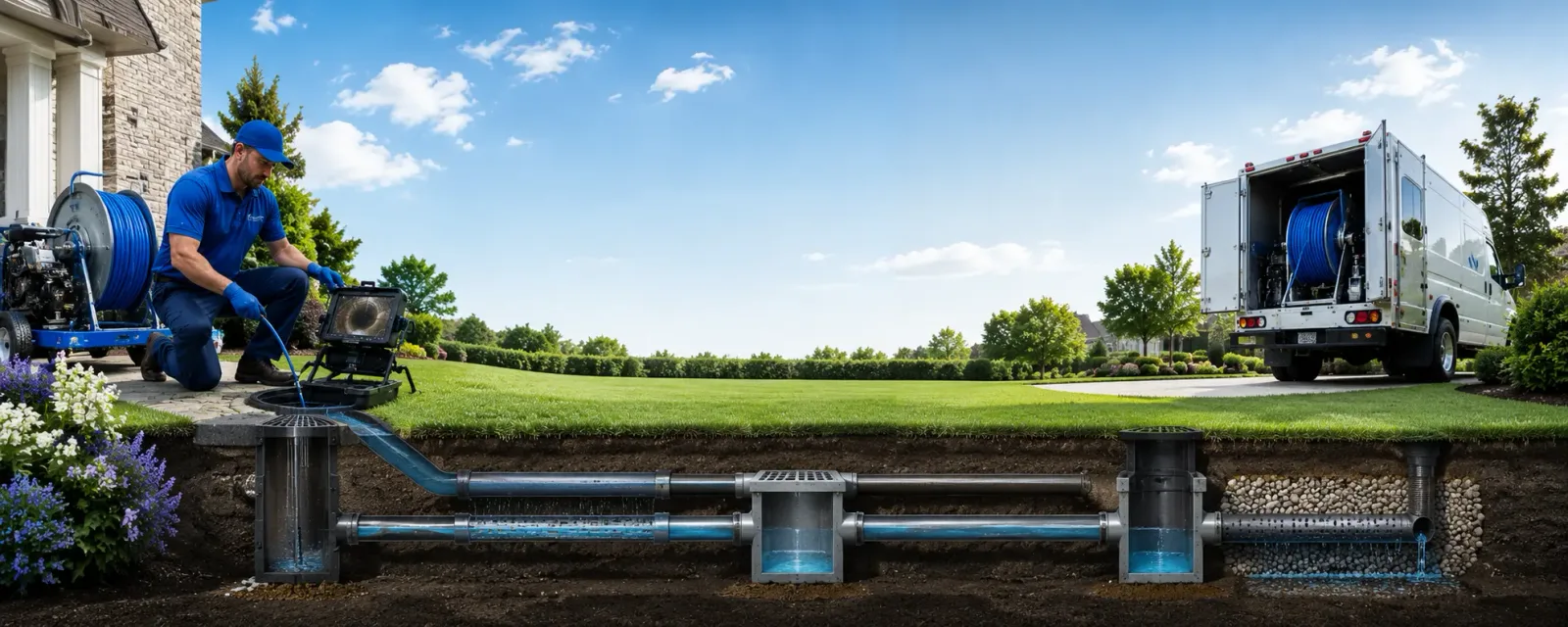 Outdoor drain cleaning information for Branchdale, PA